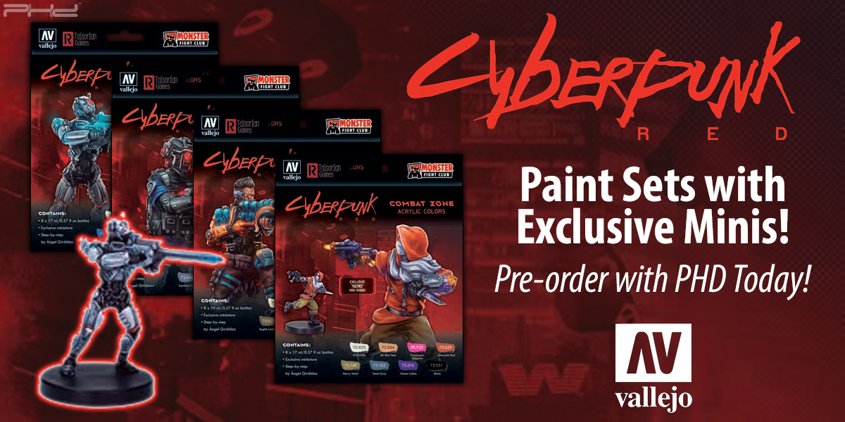 Cyberpunk Red Paint Sets — Vallejo - PHD Games