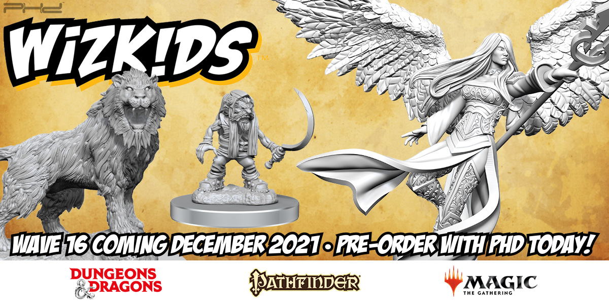 WizKids Unpainted Minis Wave 16 & MTG Wave 4 - PHD Games