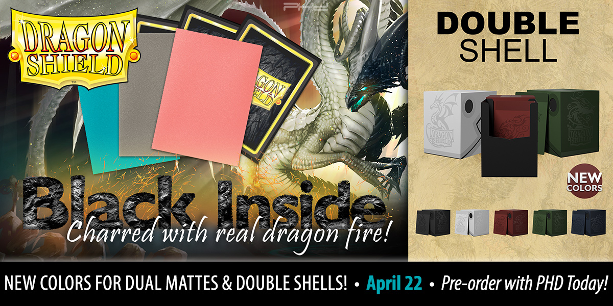 Dual Matte Sleeves - Charred with real dragon fire! 