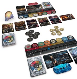 Mistborn: The Deckbuilding Game sample setup