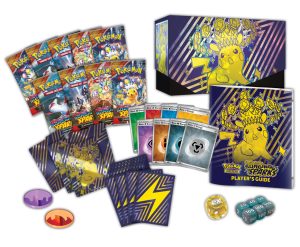 Pokémon TCG: Scarlet & Violet 08 Surging Sparks- Elite Trainer Box components