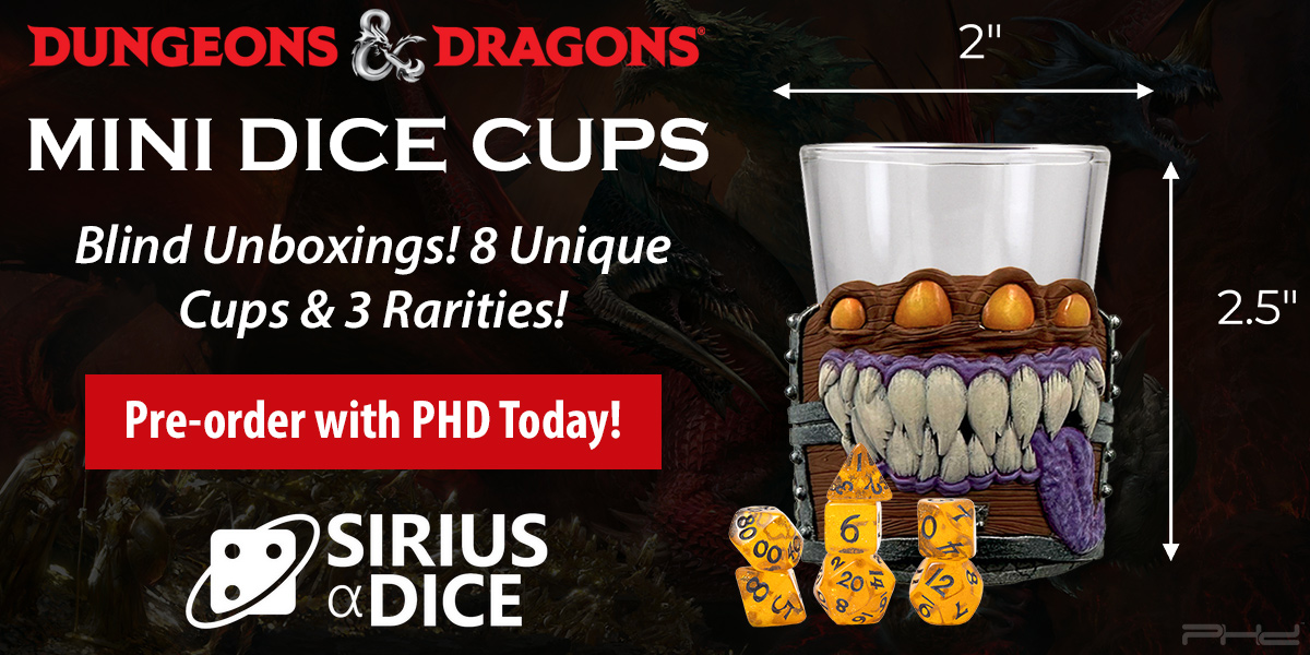 Dungeons & Dragons Mini Dice Cups — Sirius Dice