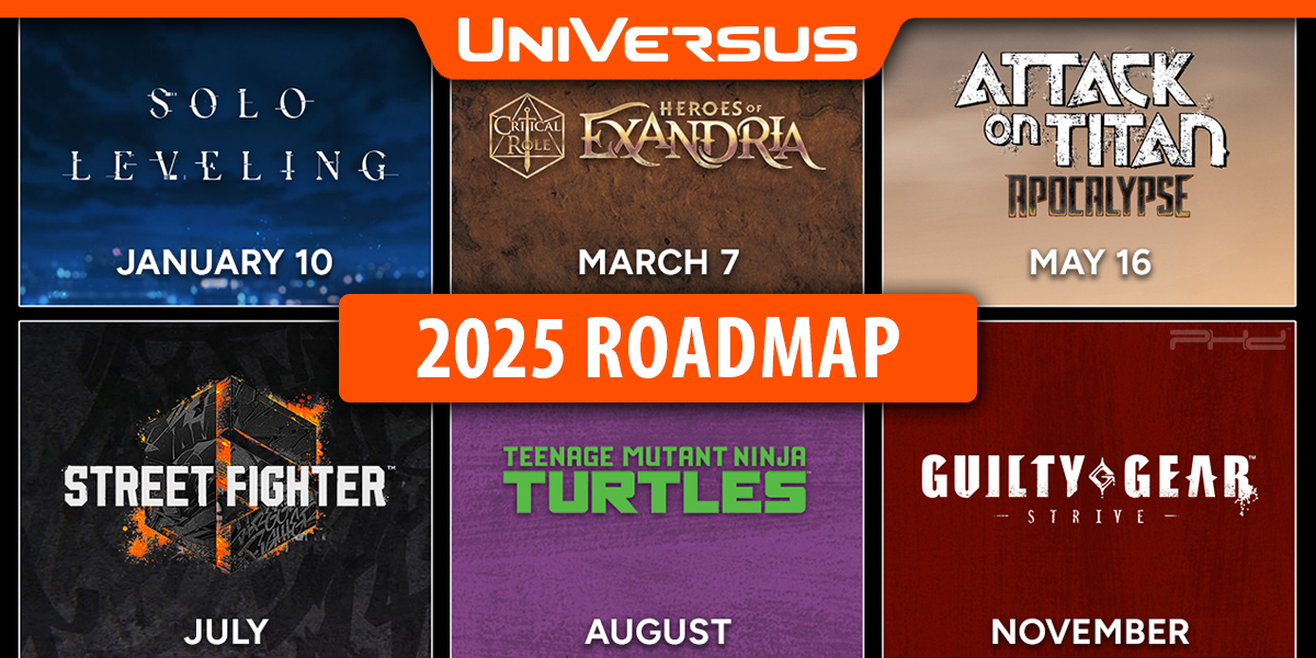 UniVersus CCG 2025 Roadmap: Street Fighter, TMNT, & More