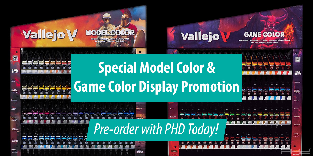 Special Model Color & Game Color Display Promotion — Vallejo