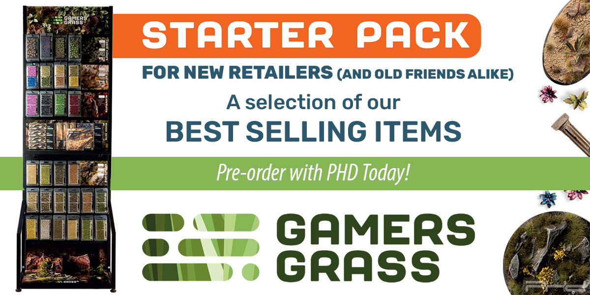 Basing Rack & Retailer Starter Pack — Gamers Grass