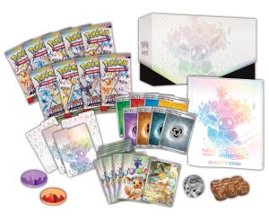 Pokémon TCG: Scarlet & Violet Prismatic Evolutions- Elite Trainer Box sample contents