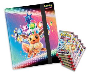 Pokémon TCG: Scarlet & Violet Prismatic Evolutions- Binder Collection contents