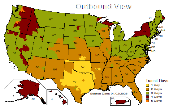 TX UPS January 2025