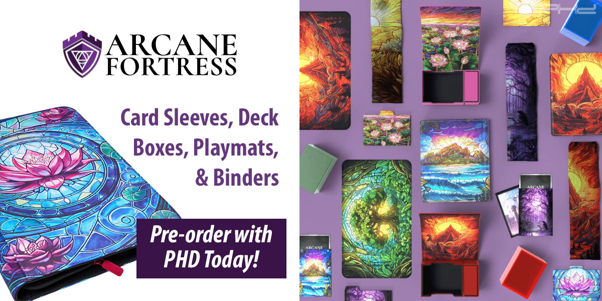 Premium Playmats, Sleeves, Deck Boxes, & 9-Pocket Binders — Arcane Fortress