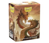 Dragon Shield Sleeves: Standard DUAL- Matte 'Wood Snake' (100 ct.) box