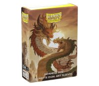 Dragon Shield Sleeves: Japanese DUAL- Matte 'Wood Snake' (60 ct.) box