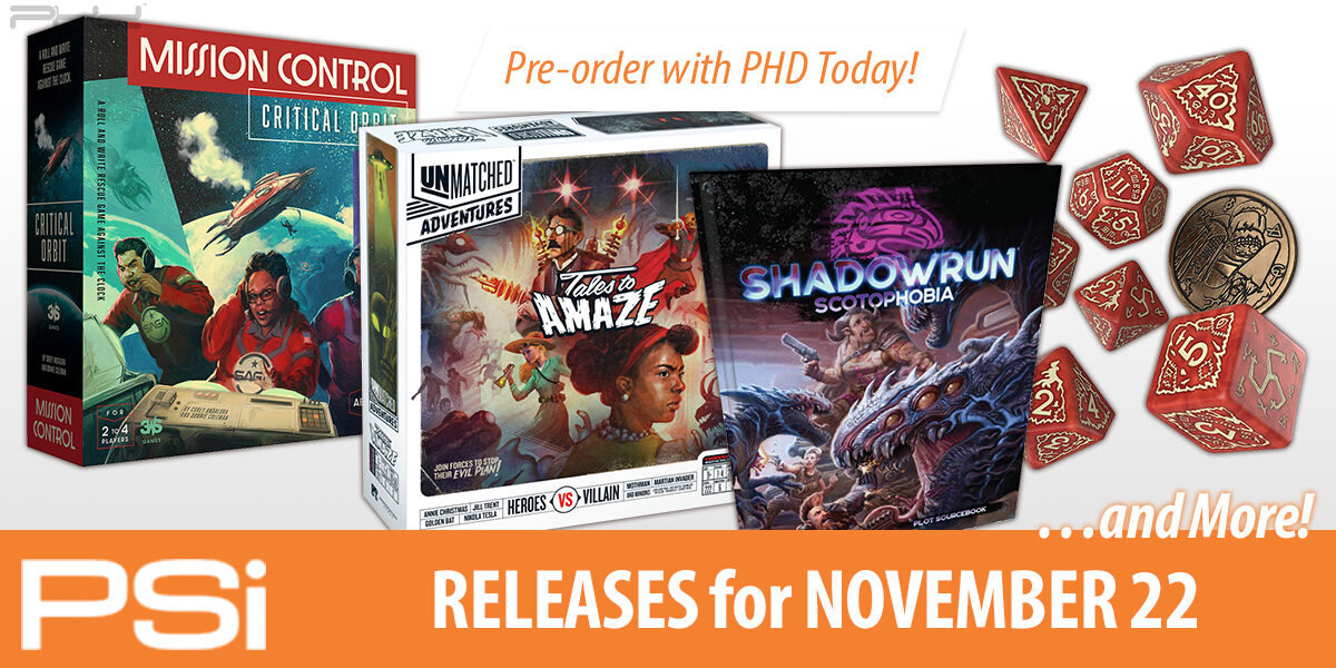 PSI November 22 Games - PHD Releases