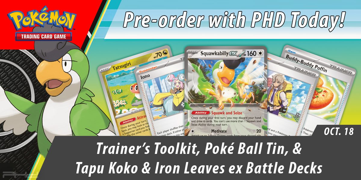 Pokémon TCG: Trainer's Toolkit, Poké Ball Tin, & Tapu Koko & Iron Leaves ex Battle Decks