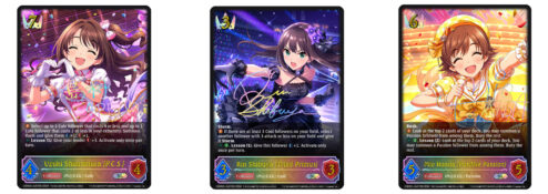Shadowverse Evolve: Idolm@ster Cinderella Girls Crossover Starter Deck: Cute, Cool, or Passion sample cards