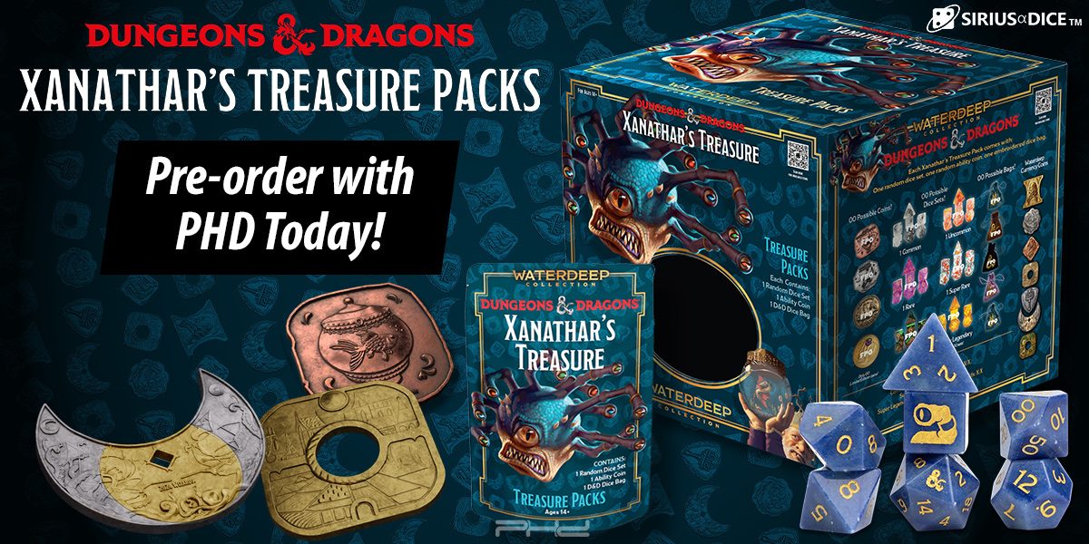 Xanathar's Treasure Pack Dice Set PDQ 2025 — Sirius Dice