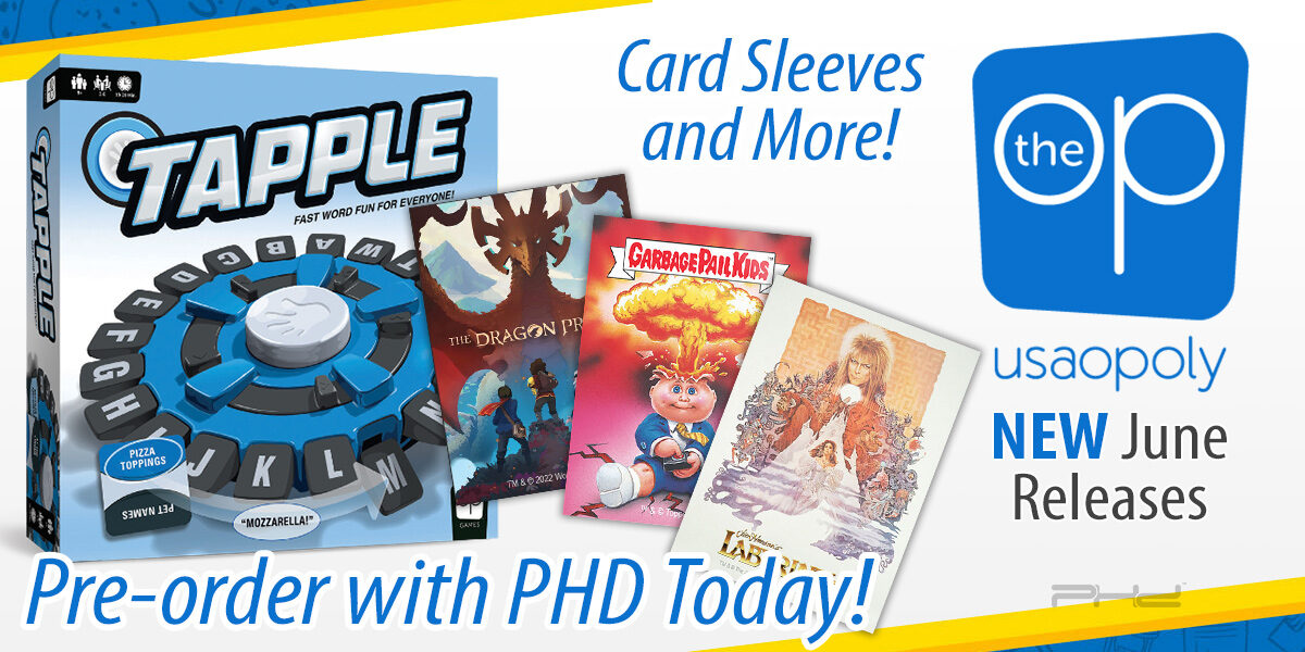 Tapple, Labyrinth Card Sleeves, & More — The Op - PHD Games