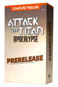 UniVersus CCG: Attack on Titan Apocalypse- Prerelease Event Kit