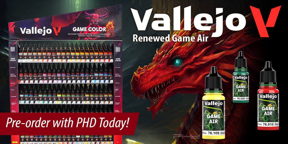 Renewed Game Air Paint Line & Racking — Vallejo - PHD Games