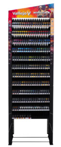 Model Color Display: Complete Range- 220 Colors/Aux + 8 Alcohol-Based Metals